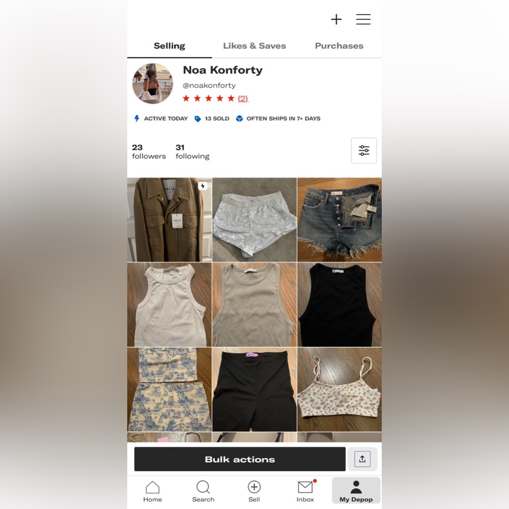 A variety of clothes!